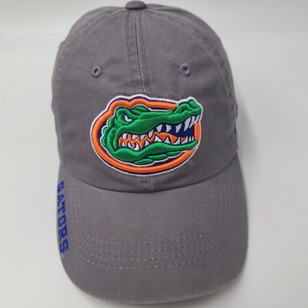 Florida Gators Hat Strapback Russell Gray Orange Green NCAA University Logo Men